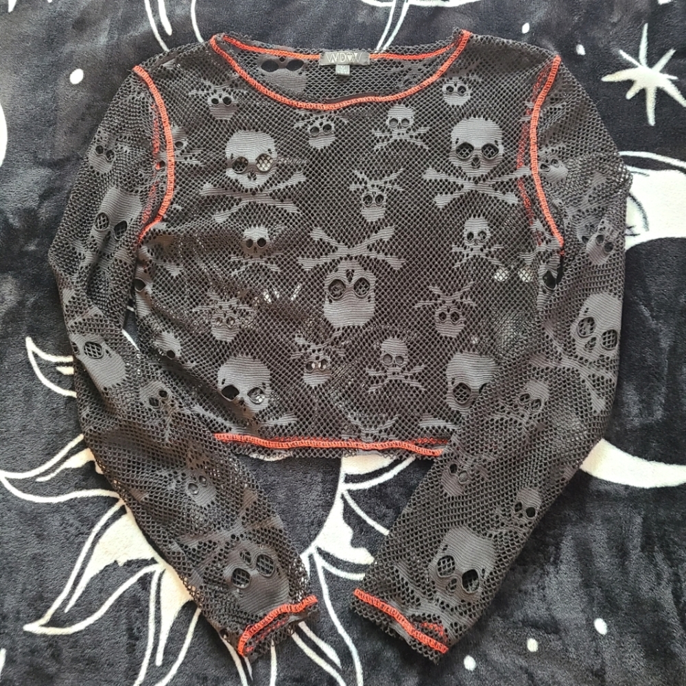 House of Widow Sweet Revenge Fishnet top 💀